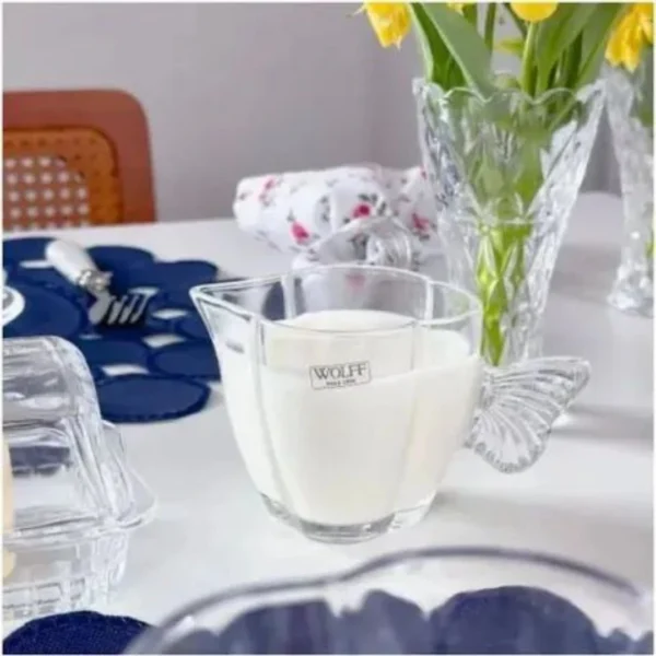 Leiteira de Vidro Butterfly 230ml - Wolff